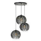 Hanglamp beach getrapt | Zwart bruin | 3L
