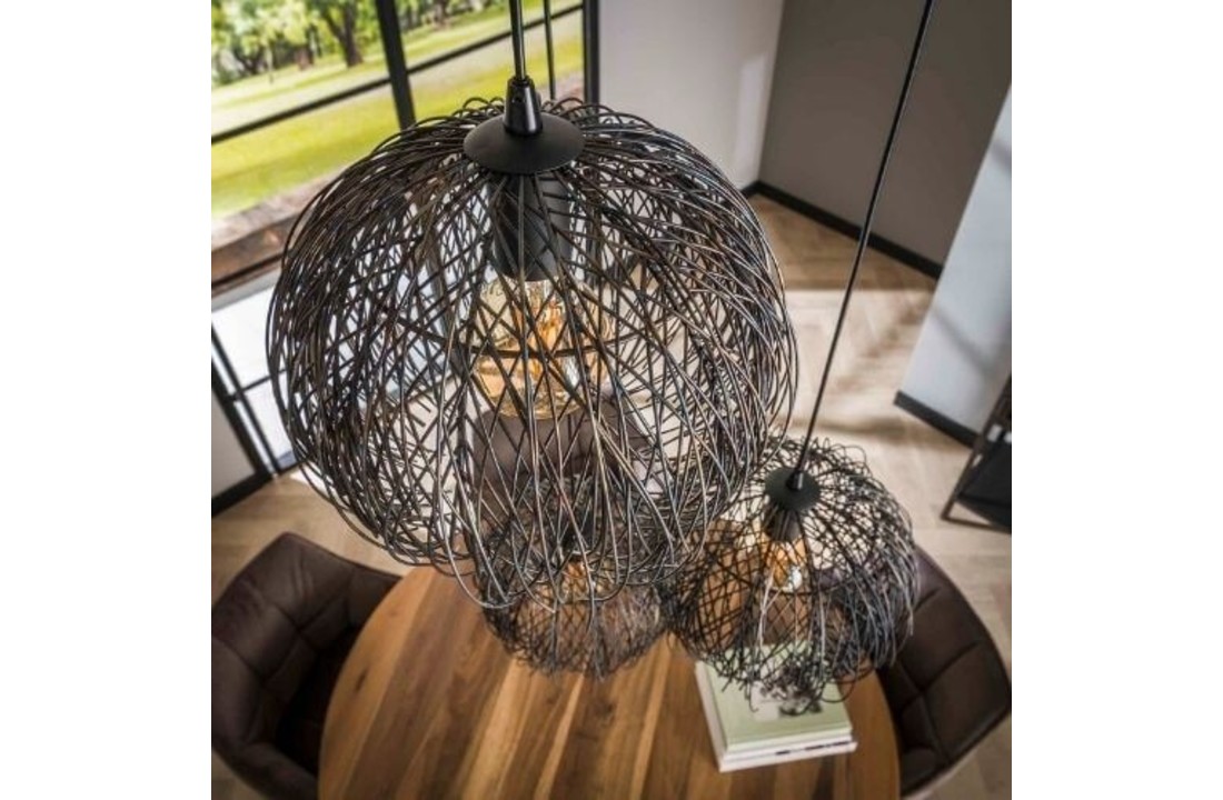 Hanglamp beach getrapt | Zwart bruin | 3L
