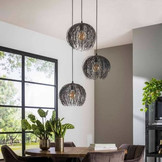 Hanglamp beach getrapt | Zwart bruin | 3L