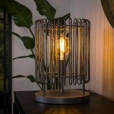 Tafellamp trax | Oud zilver