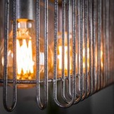 Hanglamp trax | Oud zilver | 120cm