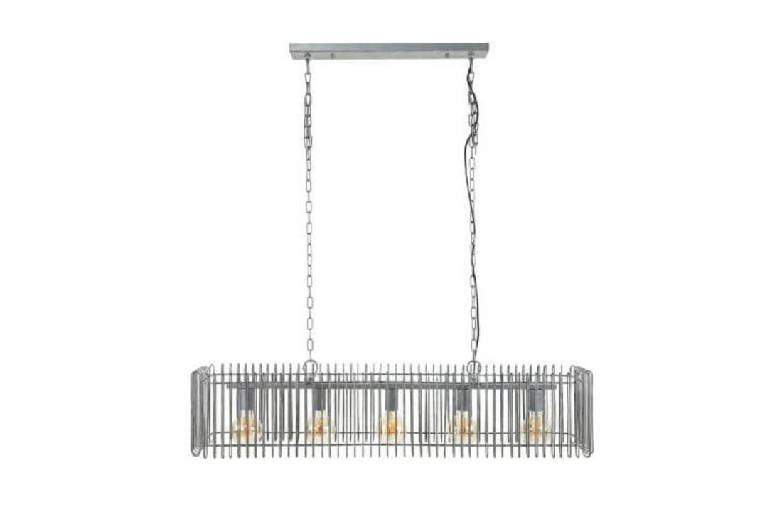 Hanglamp trax | Oud zilver | 120cm
