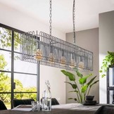 Hanglamp trax | Oud zilver | 120cm