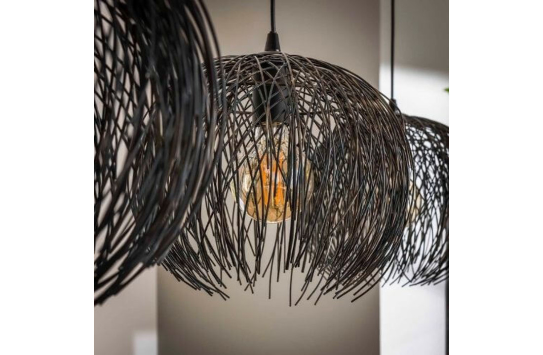 Hanglamp beach | Zwart bruin | 3L