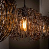 Hanglamp beach | Zwart bruin | 3L
