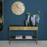 PTMD Metalen sidetable open | 2 lades | Goud