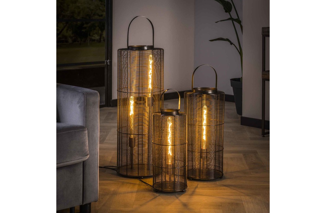 Vloerlamp reach | Zwart nikkel | L