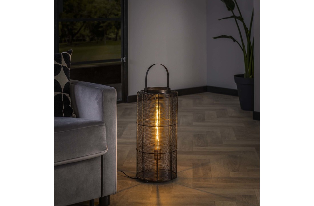 Vloerlamp reach | Zwart nikkel | L