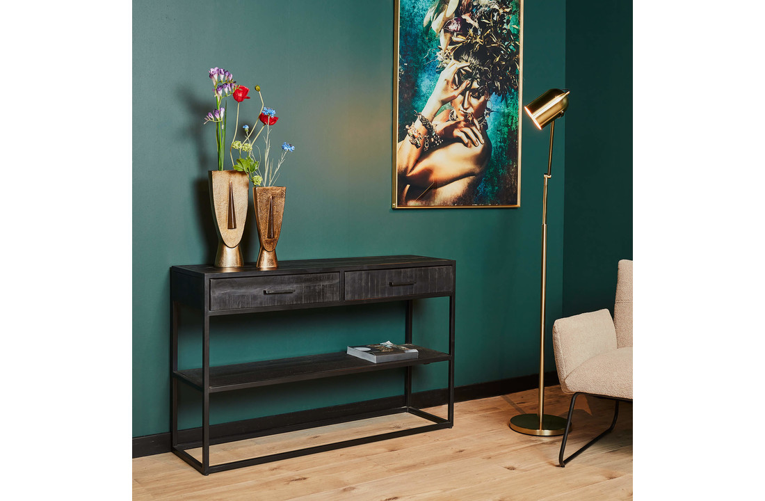 Sidetable Denver Black | 2 lades