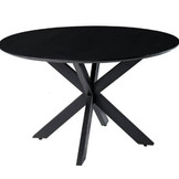 Ronde eettafel Oslo Black Acasia 130 cm