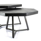 Salontafel set Octagon | Zwart