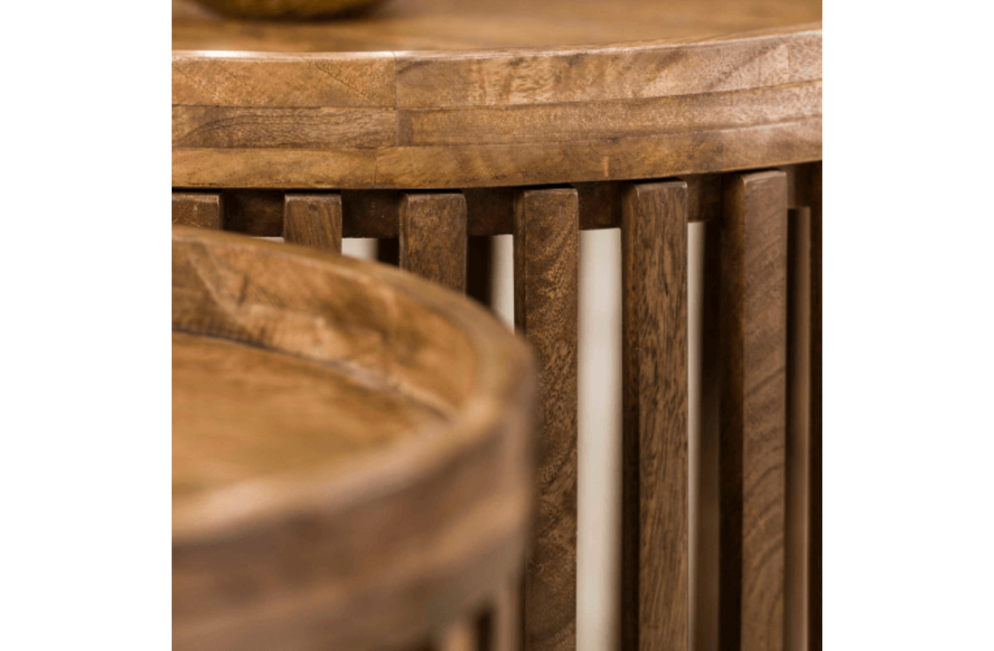 Mangohouten Salontafel Tweak | Set van twee