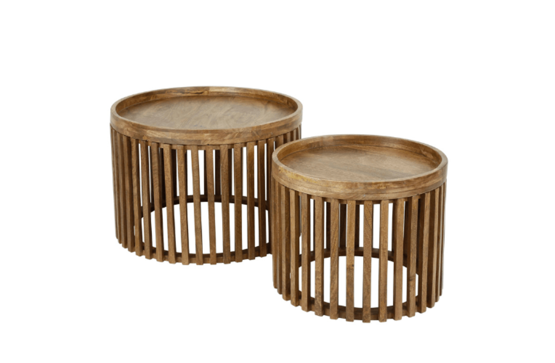 Mangohouten Salontafel Tweak | Set van twee