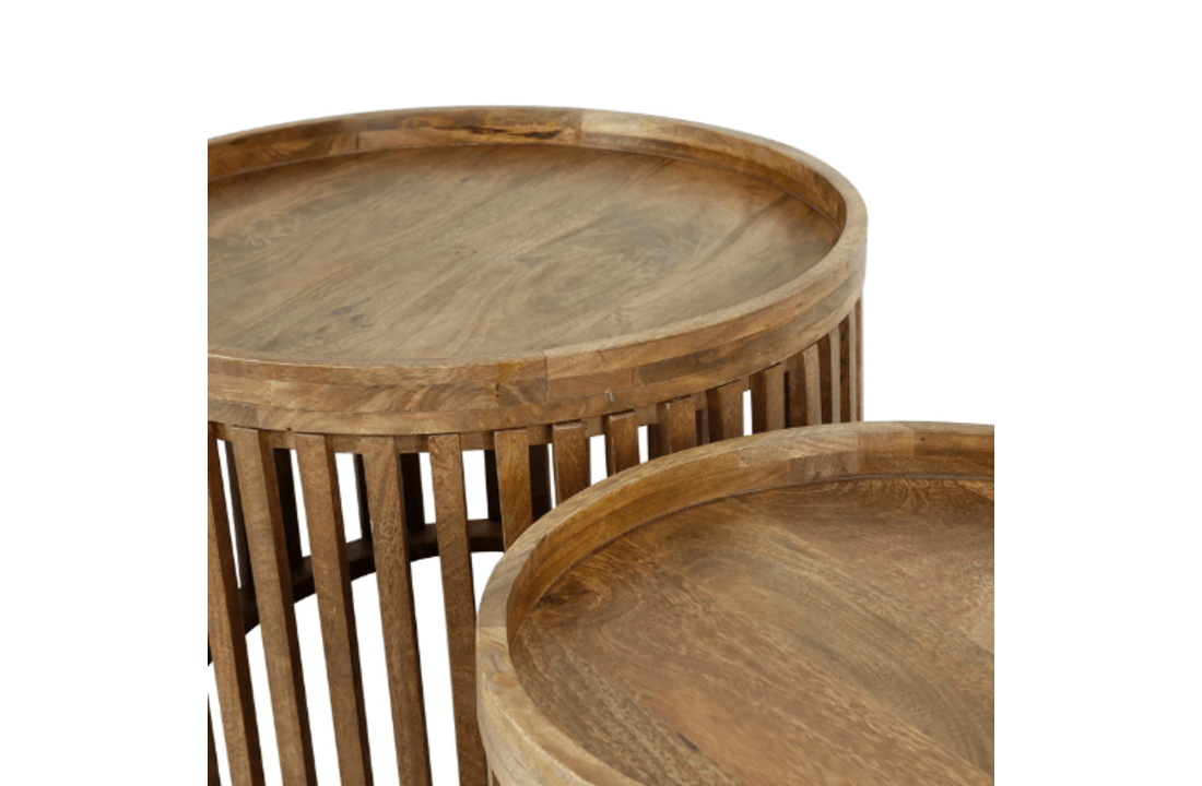 Mangohouten Salontafel Tweak | Set van twee