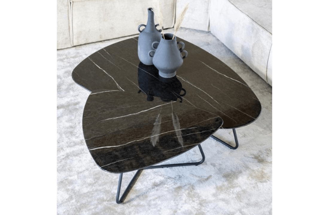 Salontafel Neno 75x85 - zwart