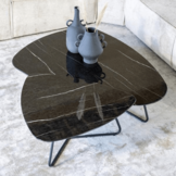 Salontafel Neno 75x85 - zwart