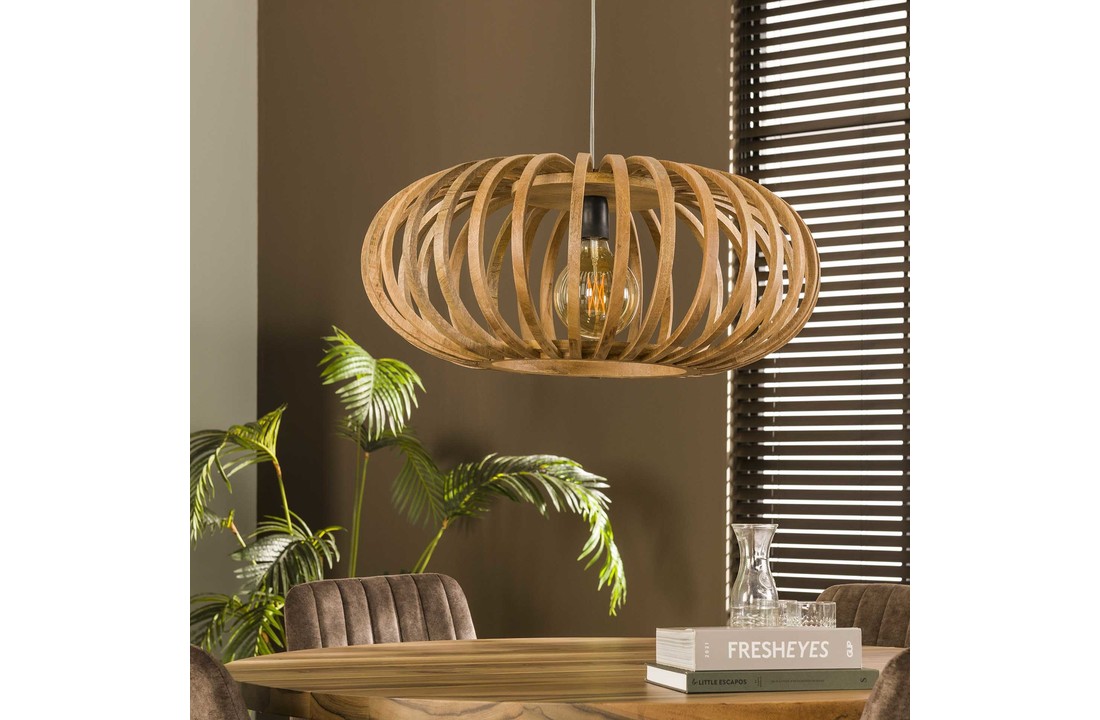 Mangohouten hanglamp | Stripes | Ø65 | 1L