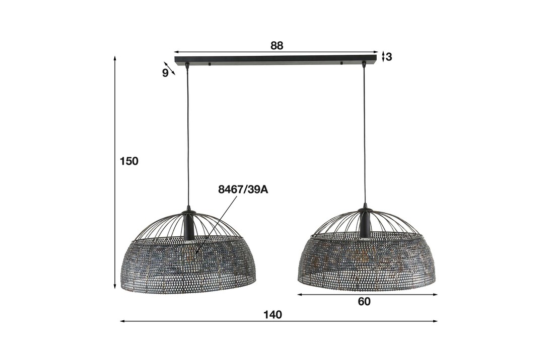 Hanglamp Armor | Ø60 | 2L