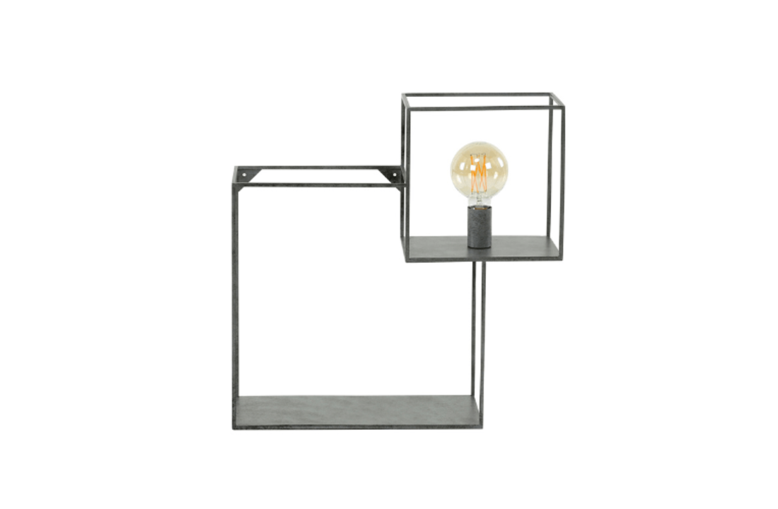 Wandlamp |Cubic S | Oud zilver | 1L