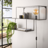 Wandlamp |Cubic L | Oud zilver | 1L