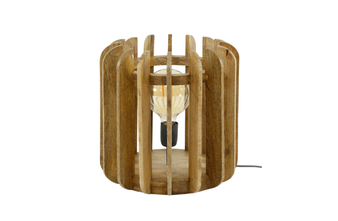 Mangohouten tafellamp | Stripes | 1L
