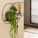 Wandlamp | Rond L | Oud zilver | 1L