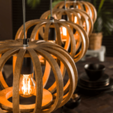 Mangohouten hanglamp | Stripes | 4L