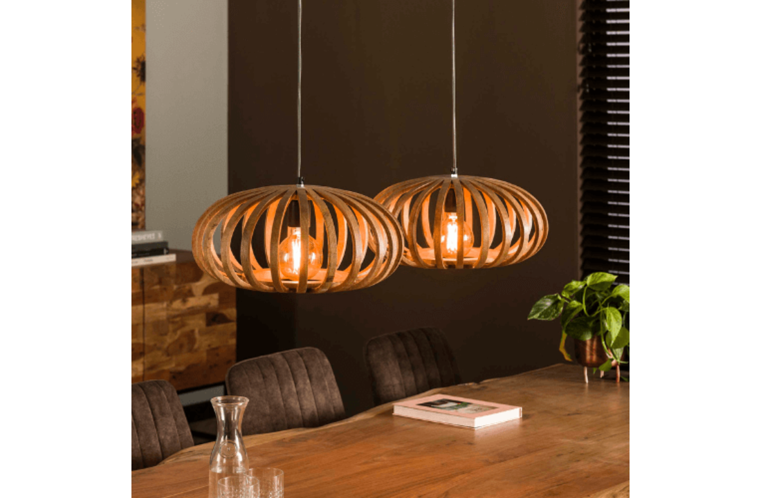Mangohouten hanglamp | Stripes | 2L