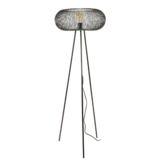Vloerlamp Copper twist | Zwart nikkel