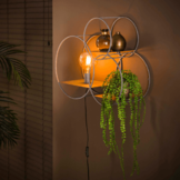 Wandlamp | Rond XL | Oud zilver | 1L