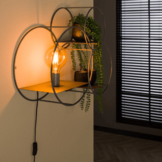 Wandlamp | Rond XL | Oud zilver | 1L