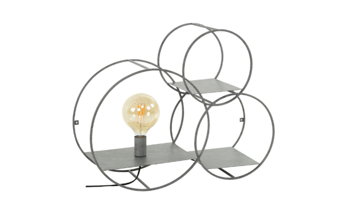 Wandlamp | Rond XL | Oud zilver | 1L