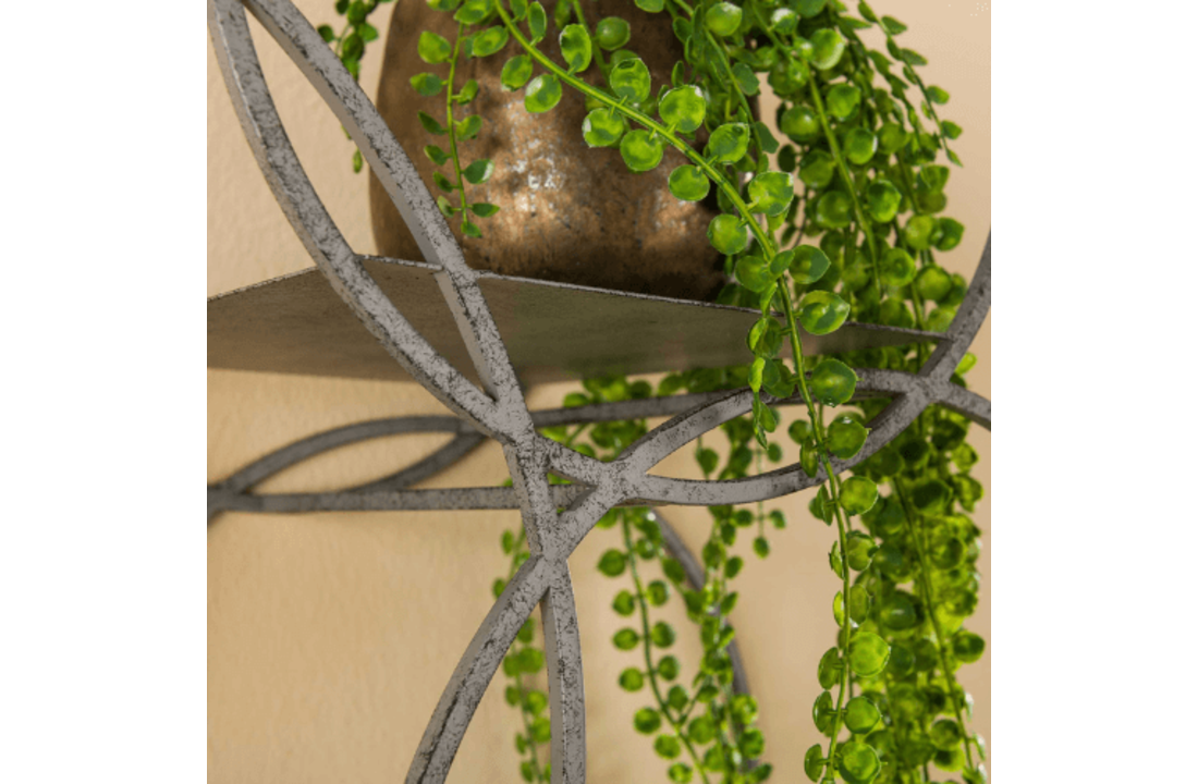Wandlamp | Rond XL | Oud zilver | 1L