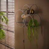 Wandlamp | Rond XL | Oud zilver | 1L