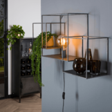 Wandlamp |Cubic XL | Oud zilver | 1L