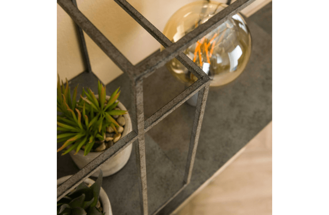 Wandlamp |Cubic XL | Oud zilver | 1L