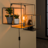 Wandlamp |Cubic XL | Oud zilver | 1L