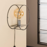 Wandlamp | Rond S | Oud zilver| 1L