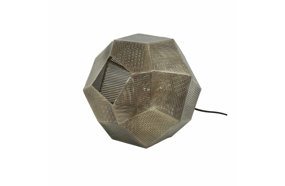 Tafellamp hexagon| Antiek koper finish