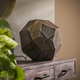 Tafellamp hexagon| Antiek koper finish