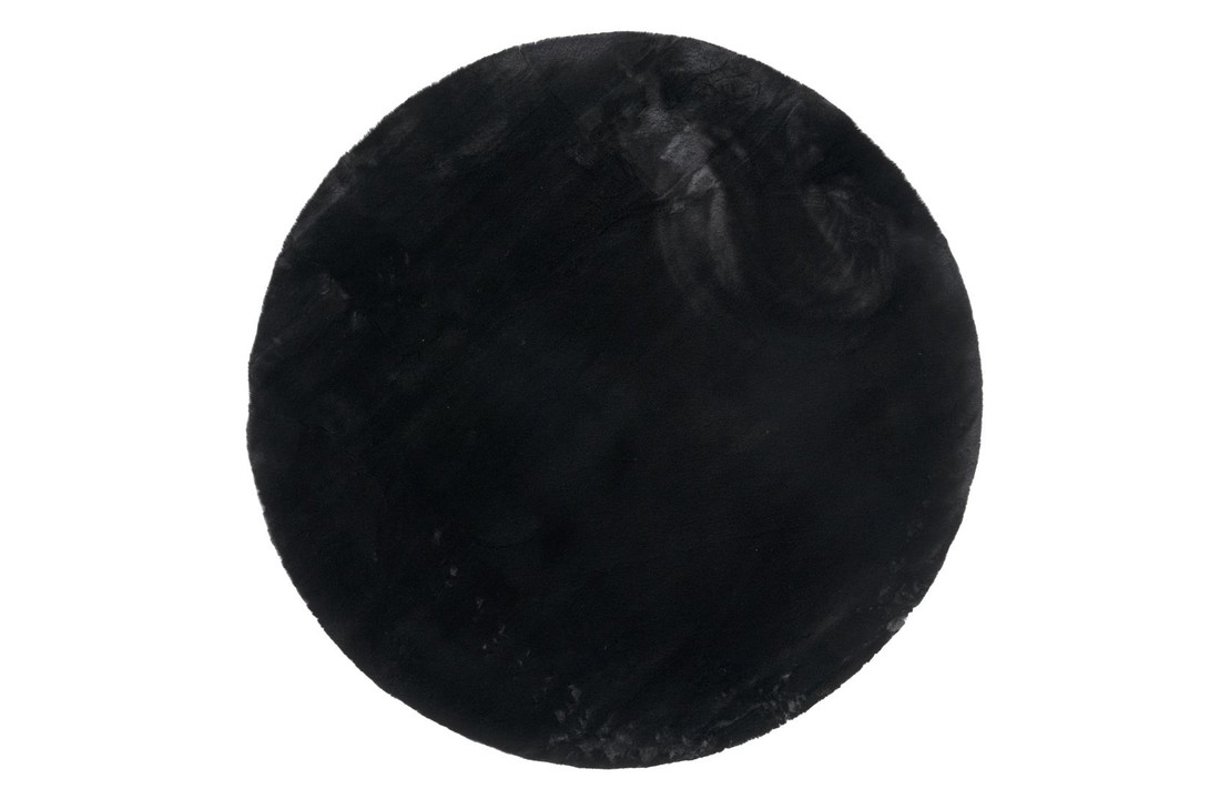 Vloerkeed Zena rond - black