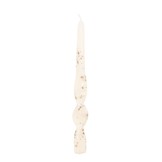 Kaarsen Swirly - beige (set van 4)