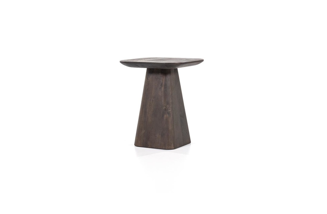Bijzettafel Aron vierkant 40x40 bruin