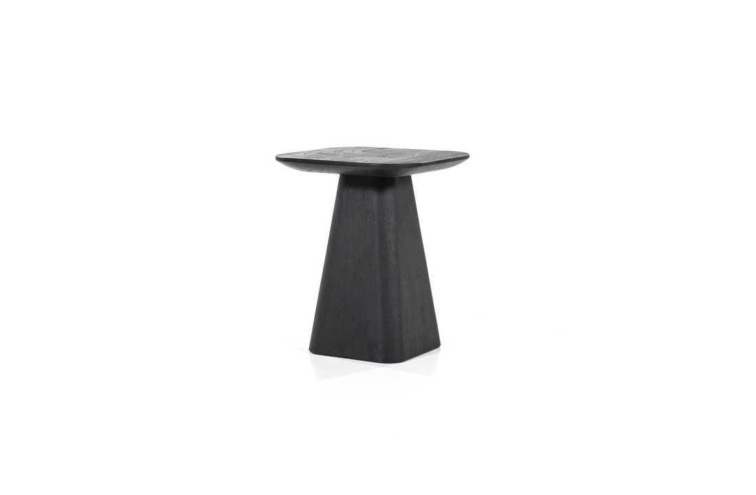 Bijzettafel Aron vierkant 40x40 zwart