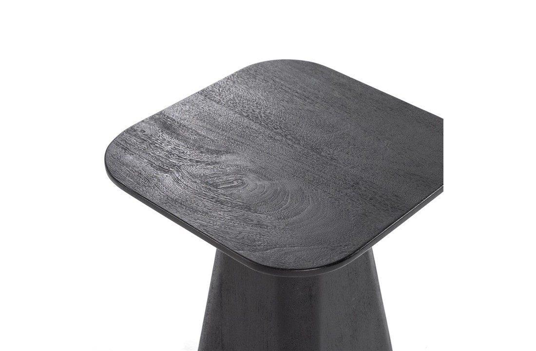 Bijzettafel Aron vierkant 40x40 zwart