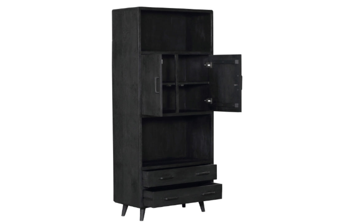 Boekenkast Omaha Black | 90 cm