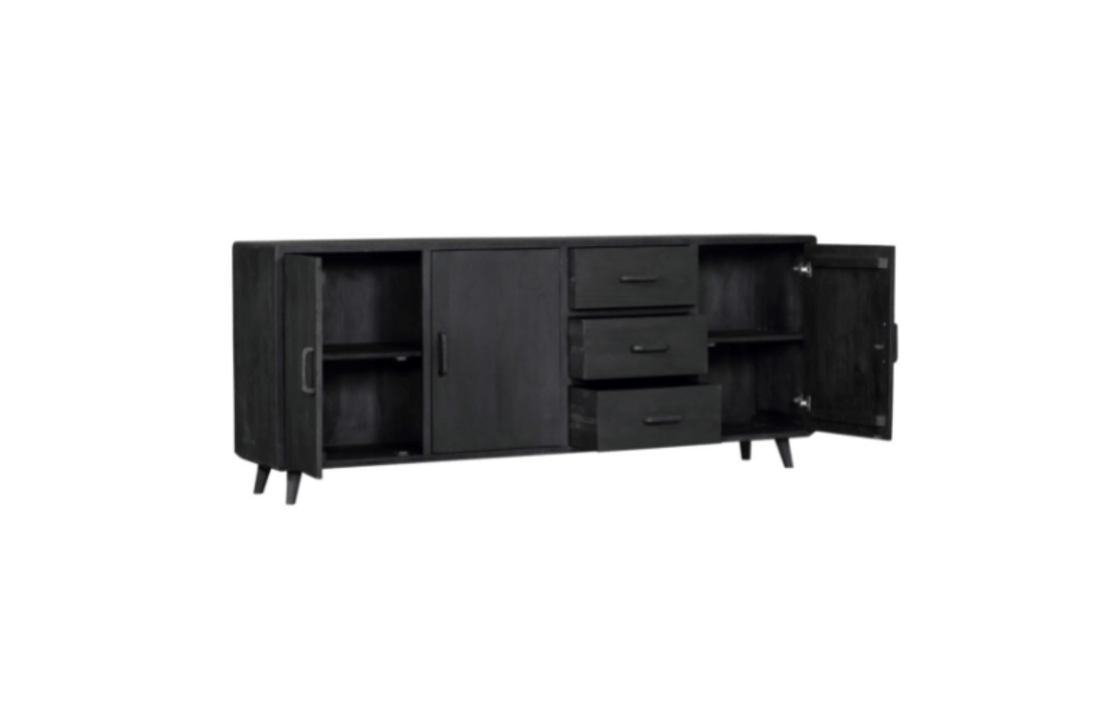 Dressoir Omaha Black | 220 cm