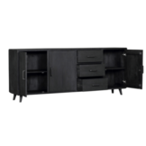 Dressoir Omaha Black | 220 cm