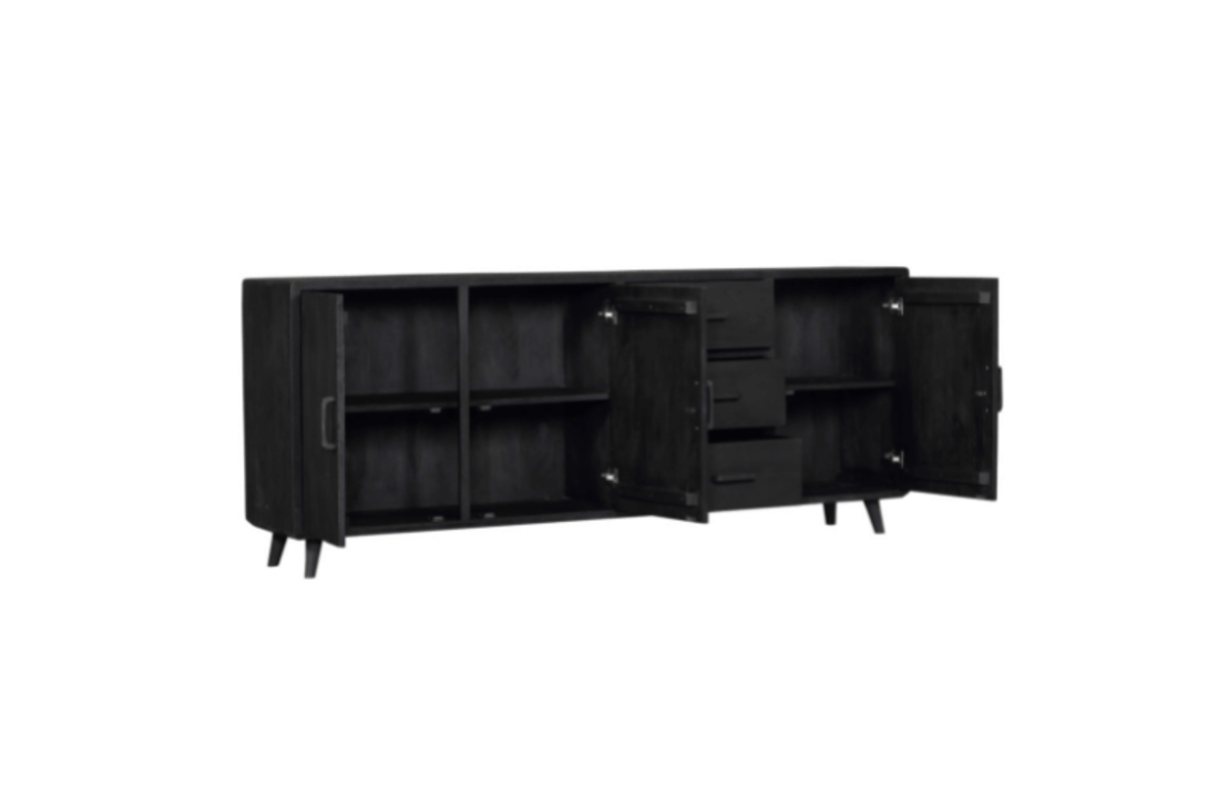Dressoir Omaha Black | 220 cm