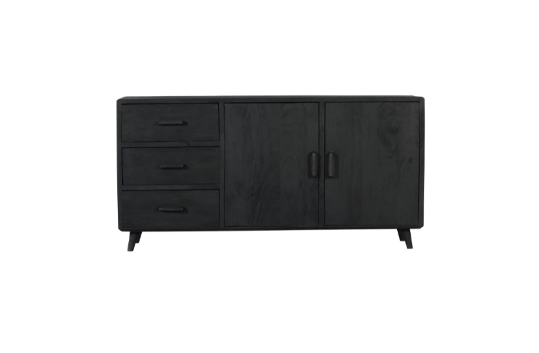 Dressoir Omaha Black | 180 cm